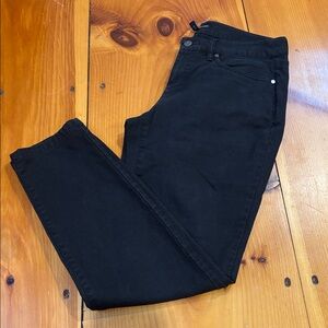 EILEEN FISHER 6 Black Organic Stretch Jeans 5-Pocket